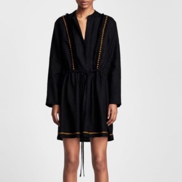 zara black tunic dress